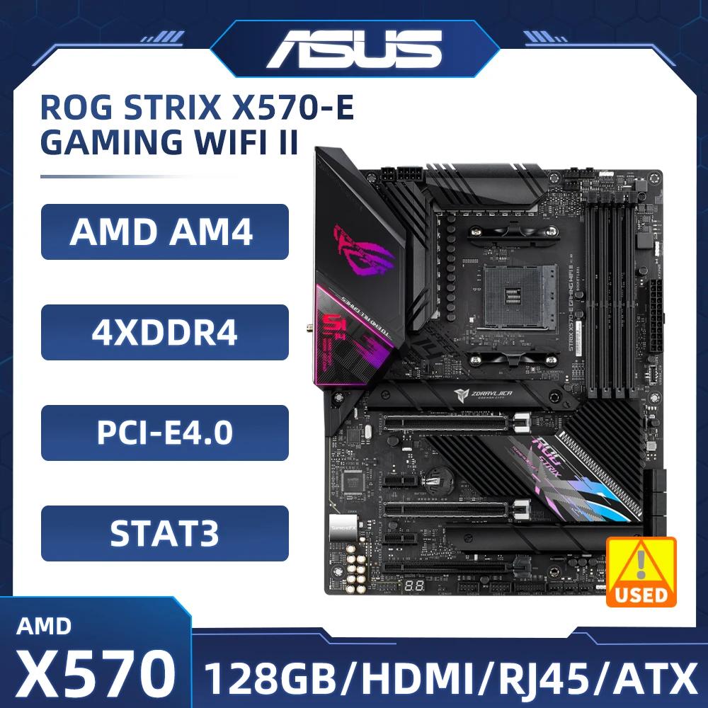 ASUS ROG STRIX X570-E GAMING WIFI II , X570  Ryzen 5 5600G DDR4 128GB , AM4 PCI-E 4.0 USB 3.2, M.2 ATX